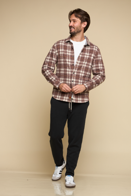 Nazare Ranch - Men's Button Front Long Sleeve Flannel
