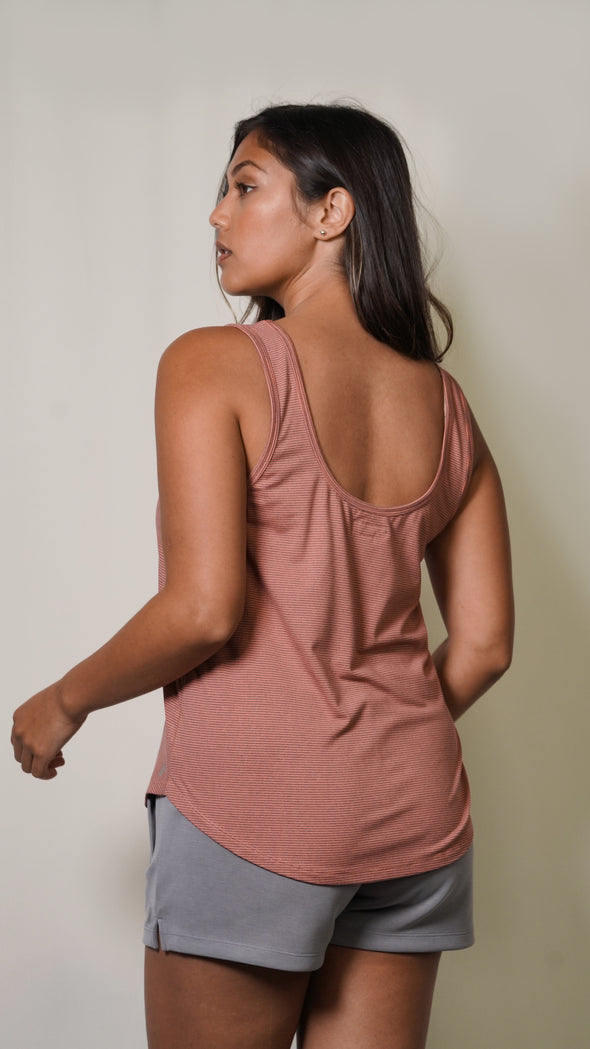 Sand Section Scoop Neck Tank