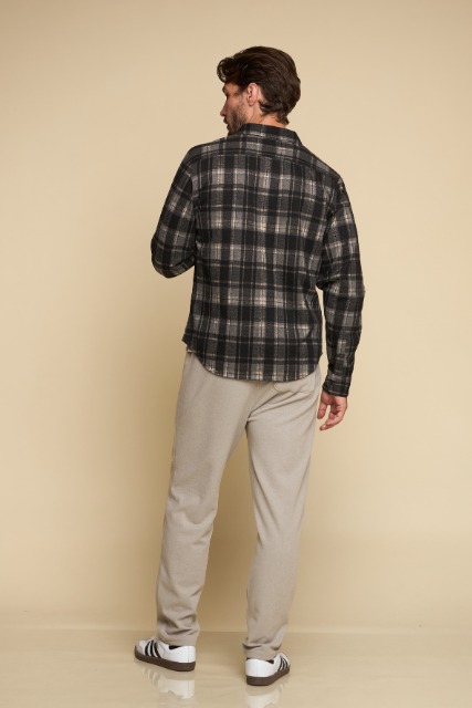 Nazare Cove - Men's Button Front Long Sleeve Flannel