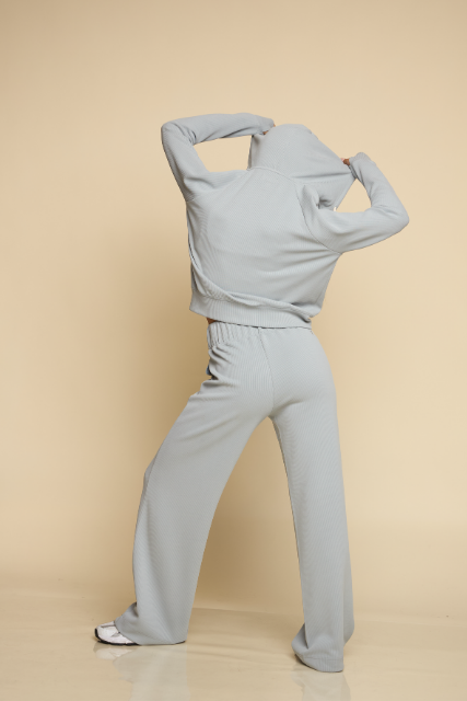 Later On Ribbed - Women's Full Zip Hoodie