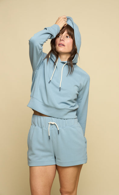 Later On Rib Pullover Hoodie