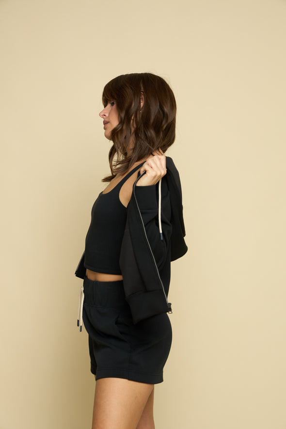 Later On Rib Hi-Waist Short