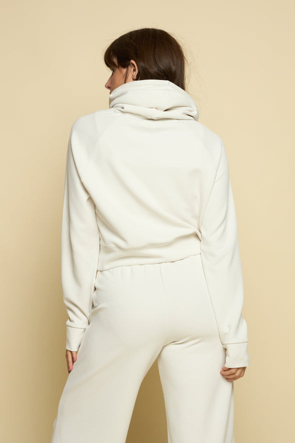 Later On Rib Pullover Hoodie