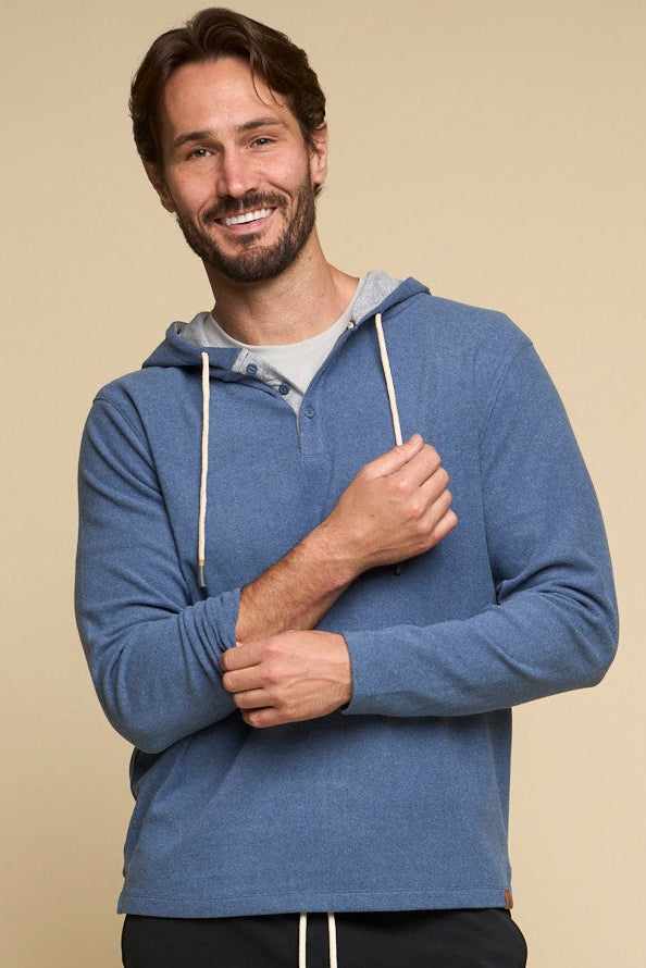 The Northend – Men's Henley Hoodie – Fundamental Coast