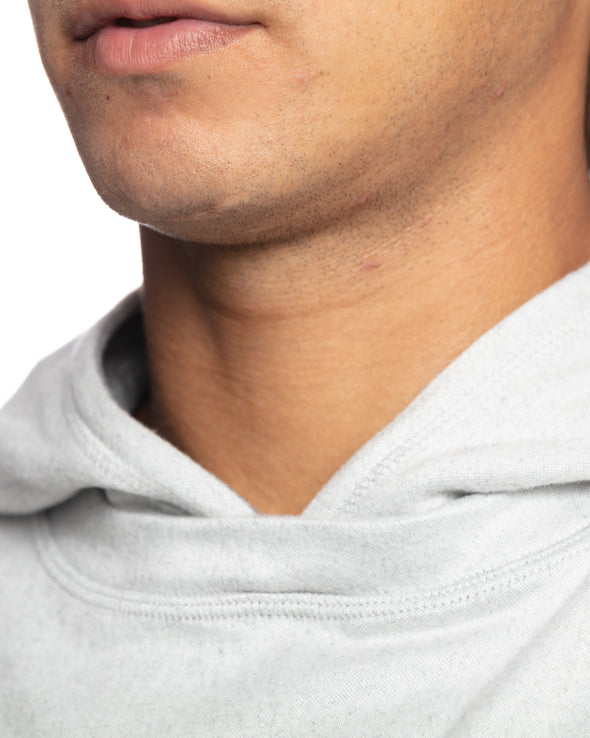 Andy Fleece Reversible Hooded Crew Summer White