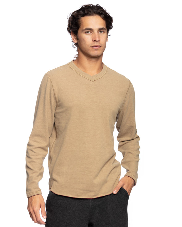 Andy Fleece Reversible V-Neck Salsa