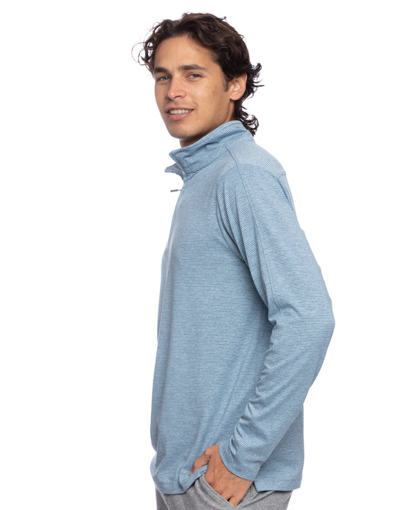 Sand Section 1/4 Zip Morning Sky
